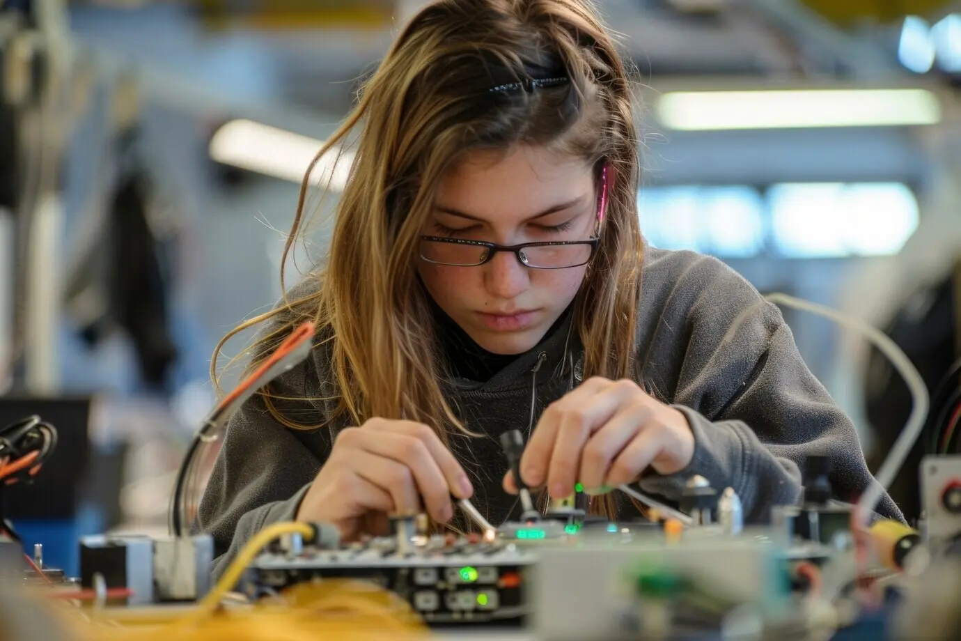 Группа юных подростков отмечает Всемирный день молодёжи, вместе участвуя в занятиях.